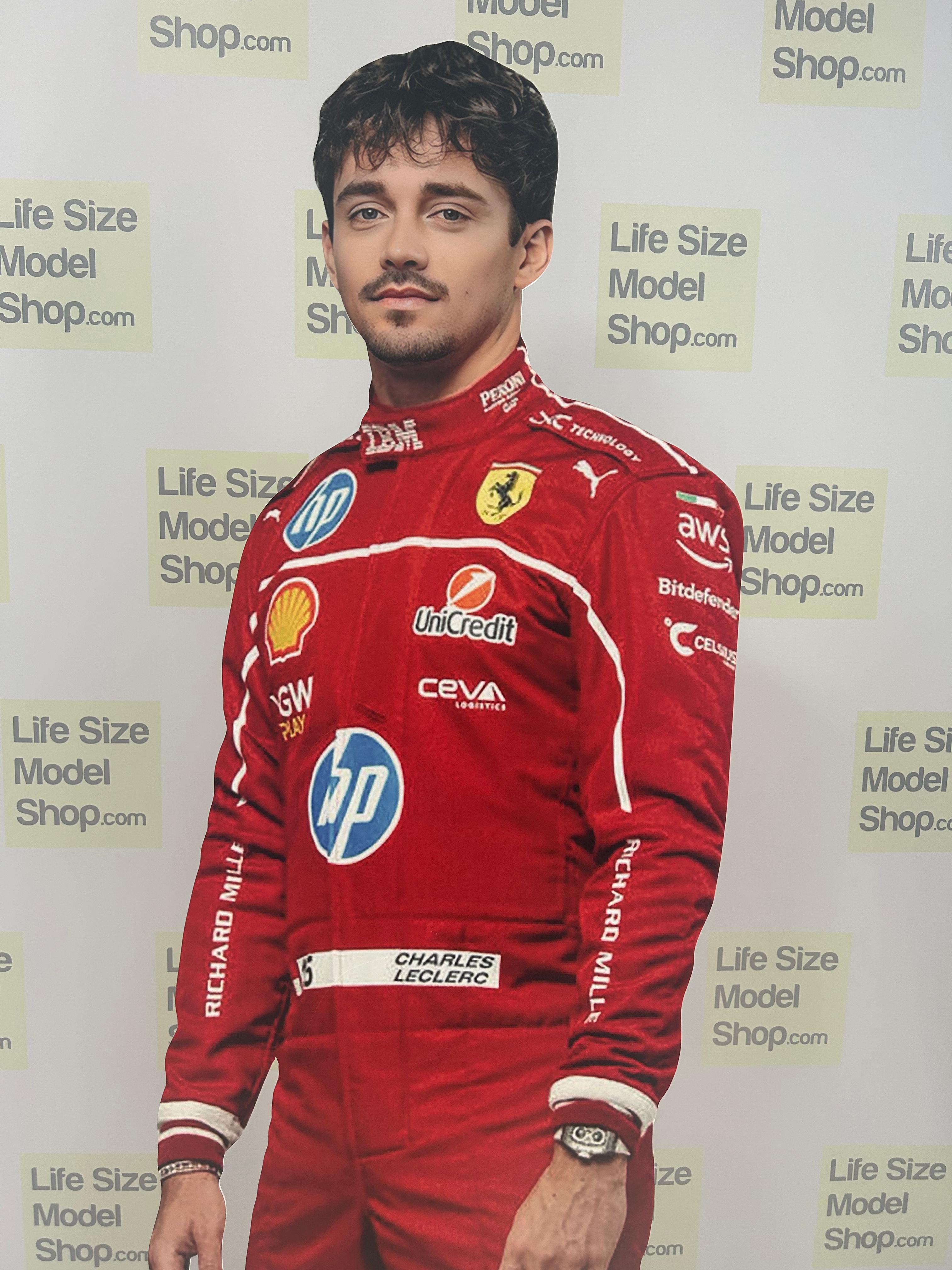 Charles Leclerc Cardboard Cutout Model  70 inc Ferrari Uniform F1 Pilot Leclerc Standee