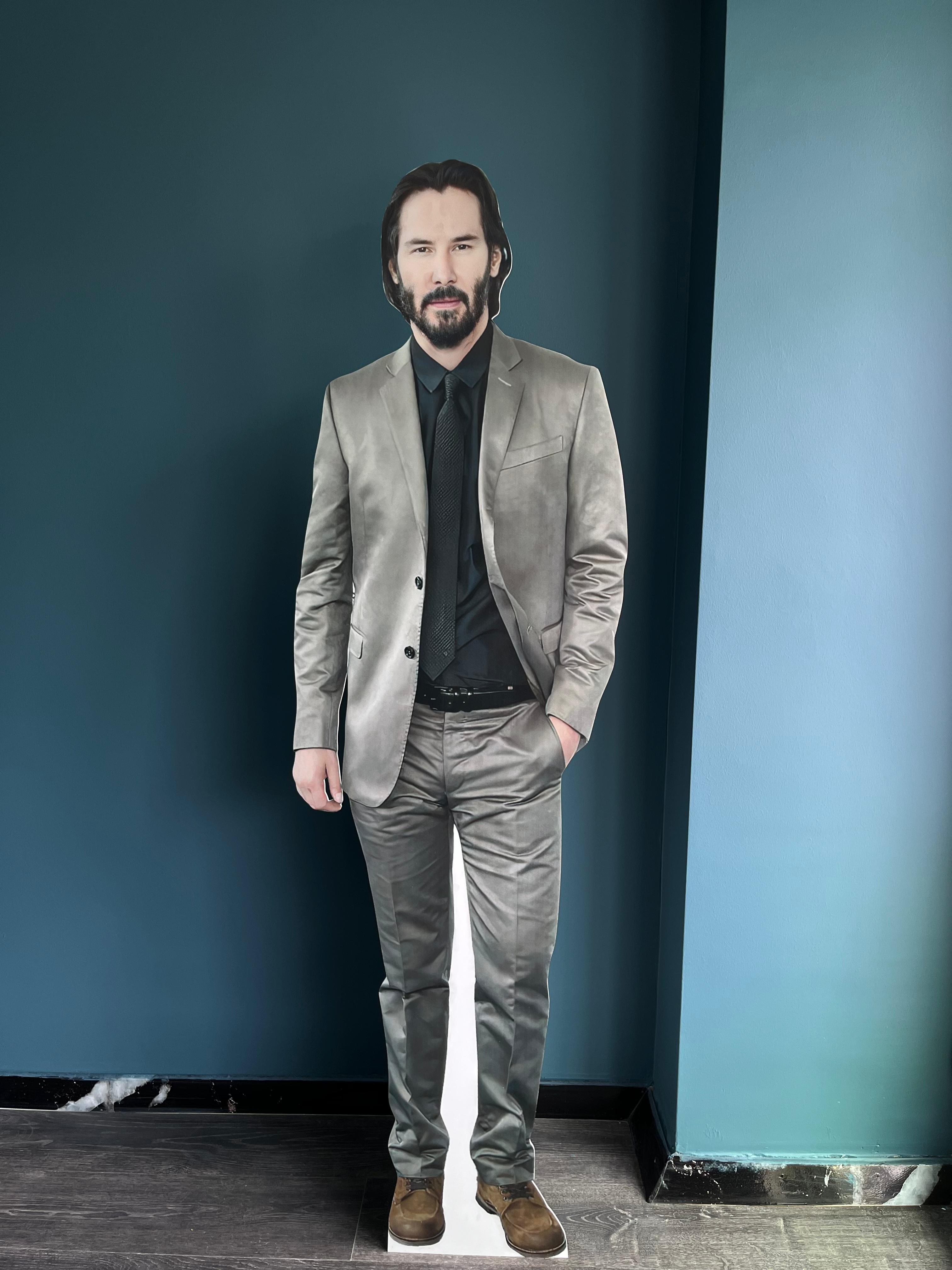 John Wick, Keanu Reeves Cardboard Cutout Model Baba Yaga 71 inc Standee Figure
