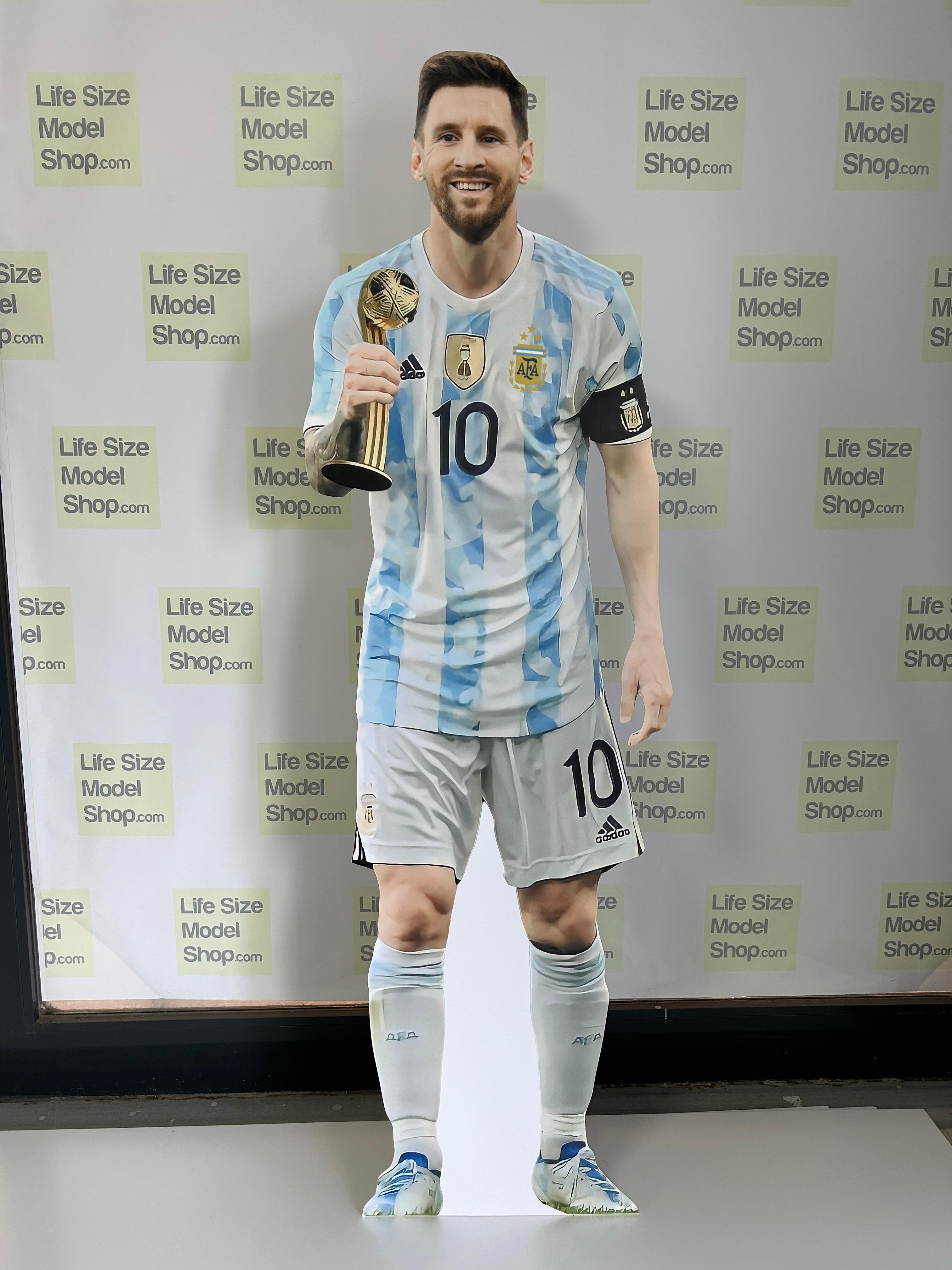 Lionel Messi Cardboard Cutout Model Golden Shoe Award Pose Lifesize Messi Cardboard Cutout Model Standee