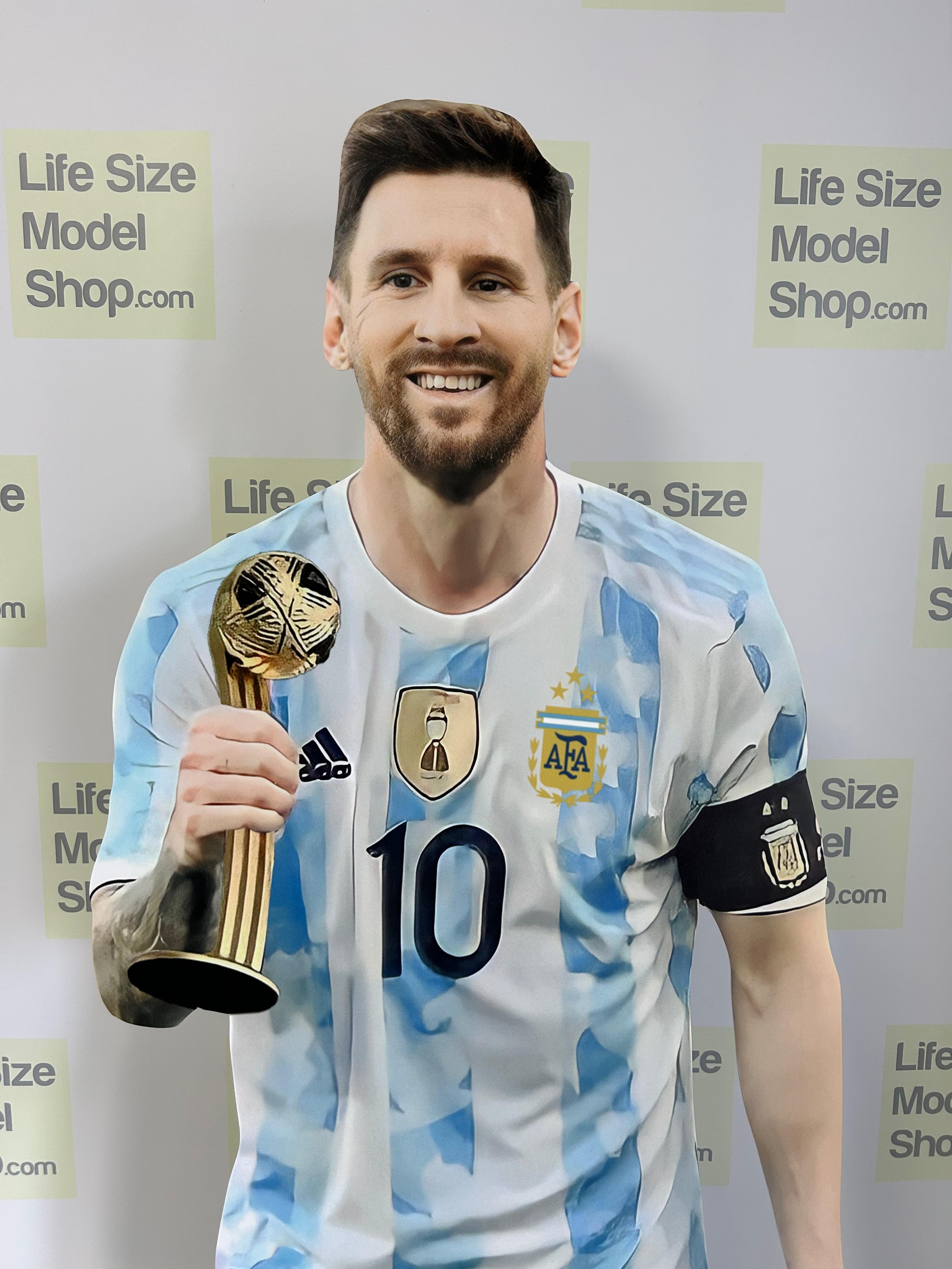 Lionel Messi Cardboard Cutout Model Golden Shoe Award Pose Lifesize Messi Cardboard Cutout Model Standee