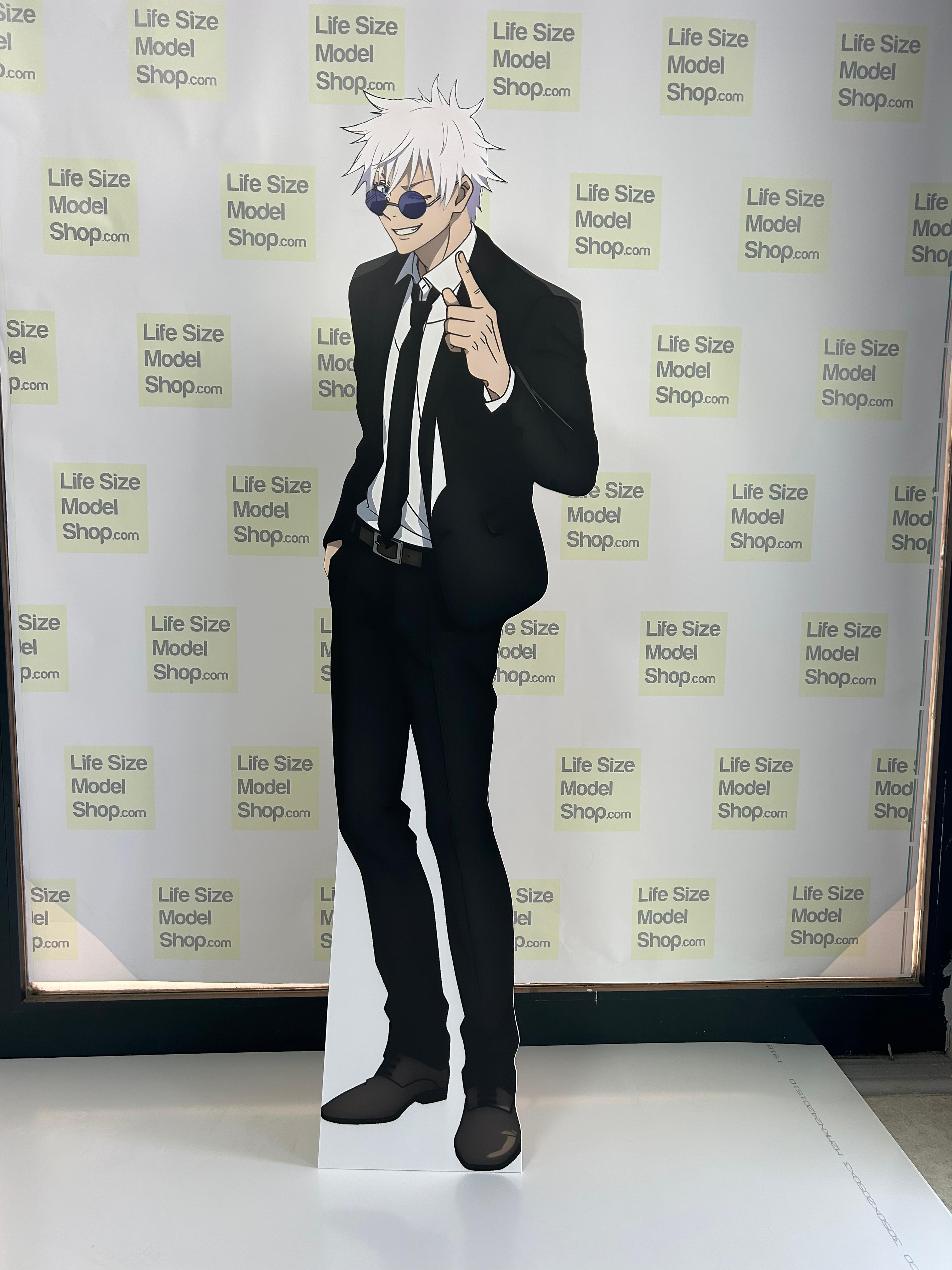 Satoru Gojo Cardboard Cutout Model Anime Character Gojo 71 inc Figure Standee Mockup
