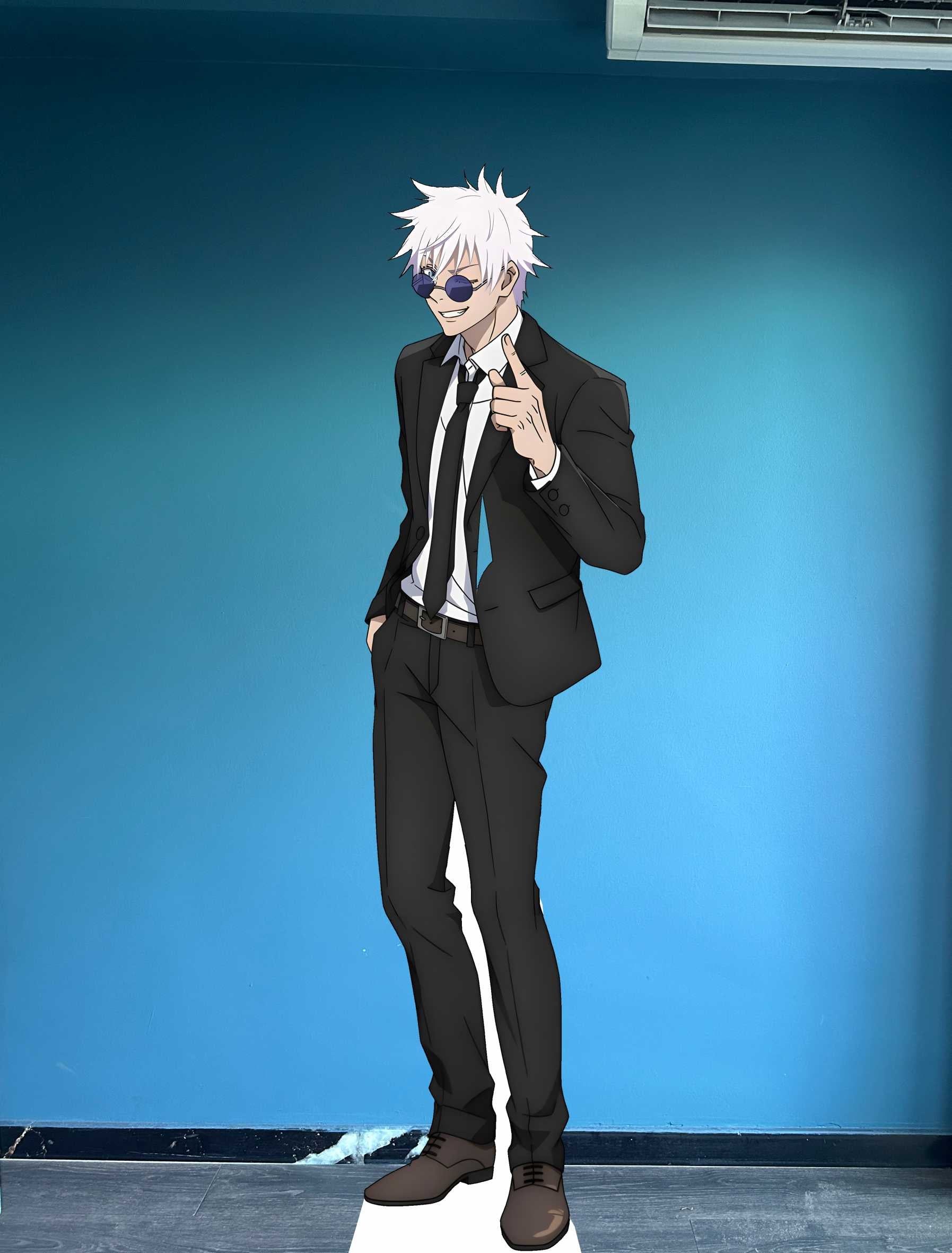 Satoru Gojo Cardboard Cutout Model Anime Character Gojo 71 inc Figure Standee Mockup