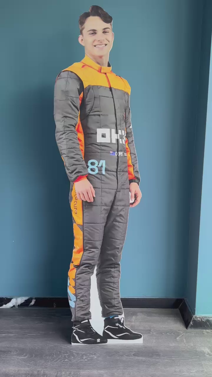 Oscar Piastri Cardboard Cutout Model Oscar F1 Pilot Race Car Driver 70 inc Figure Standee Mockup