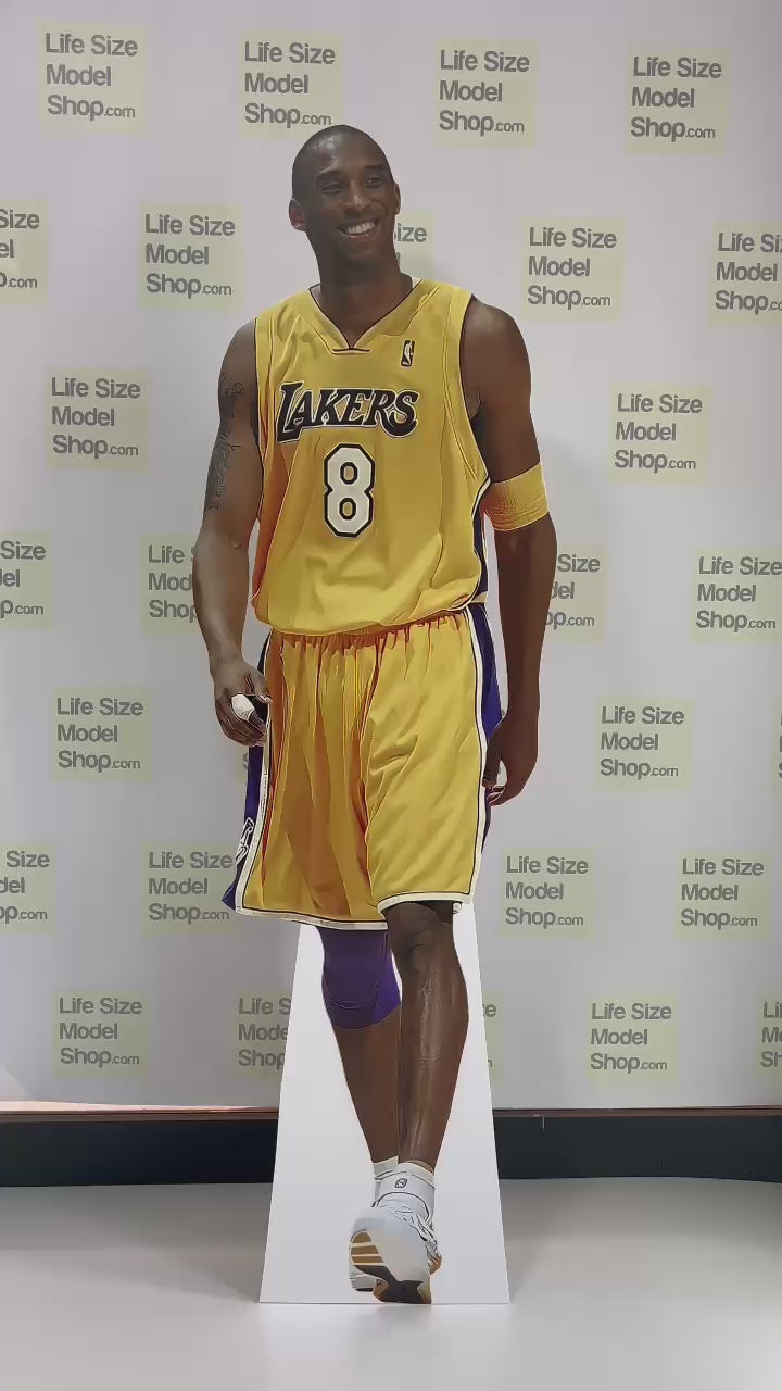 Kobe Bryant Cardboard Cutouts Model Kobe Bean Bryant 75 inc Figure Standee Mockup Black Mamba