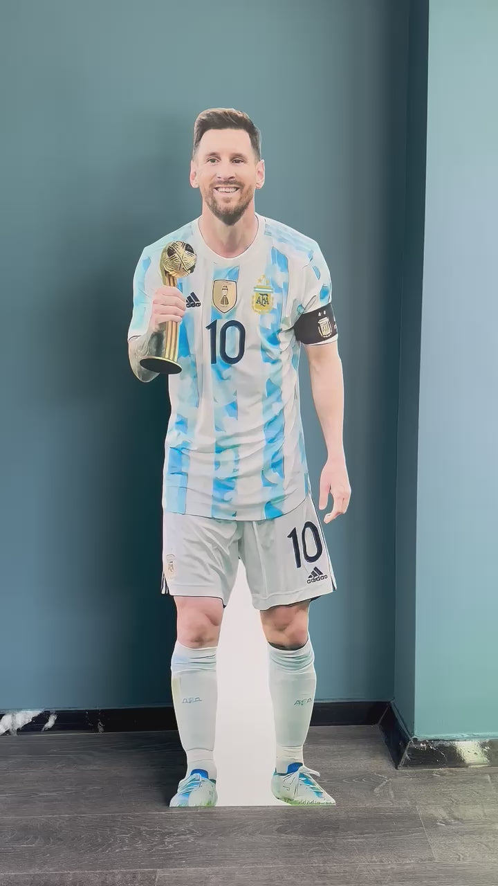 Lionel Messi Cardboard Cutout Model Golden Shoe Award Pose Lifesize Messi Cardboard Cutout Model Standee