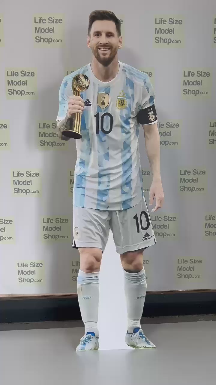 Lionel Messi Cardboard Cutout Model Golden Shoe Award Pose Lifesize Messi Cardboard Cutout Model Standee